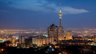 نورپردازی‌ شبانه در شهرهای ایران